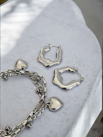 Mira Earrings Silver