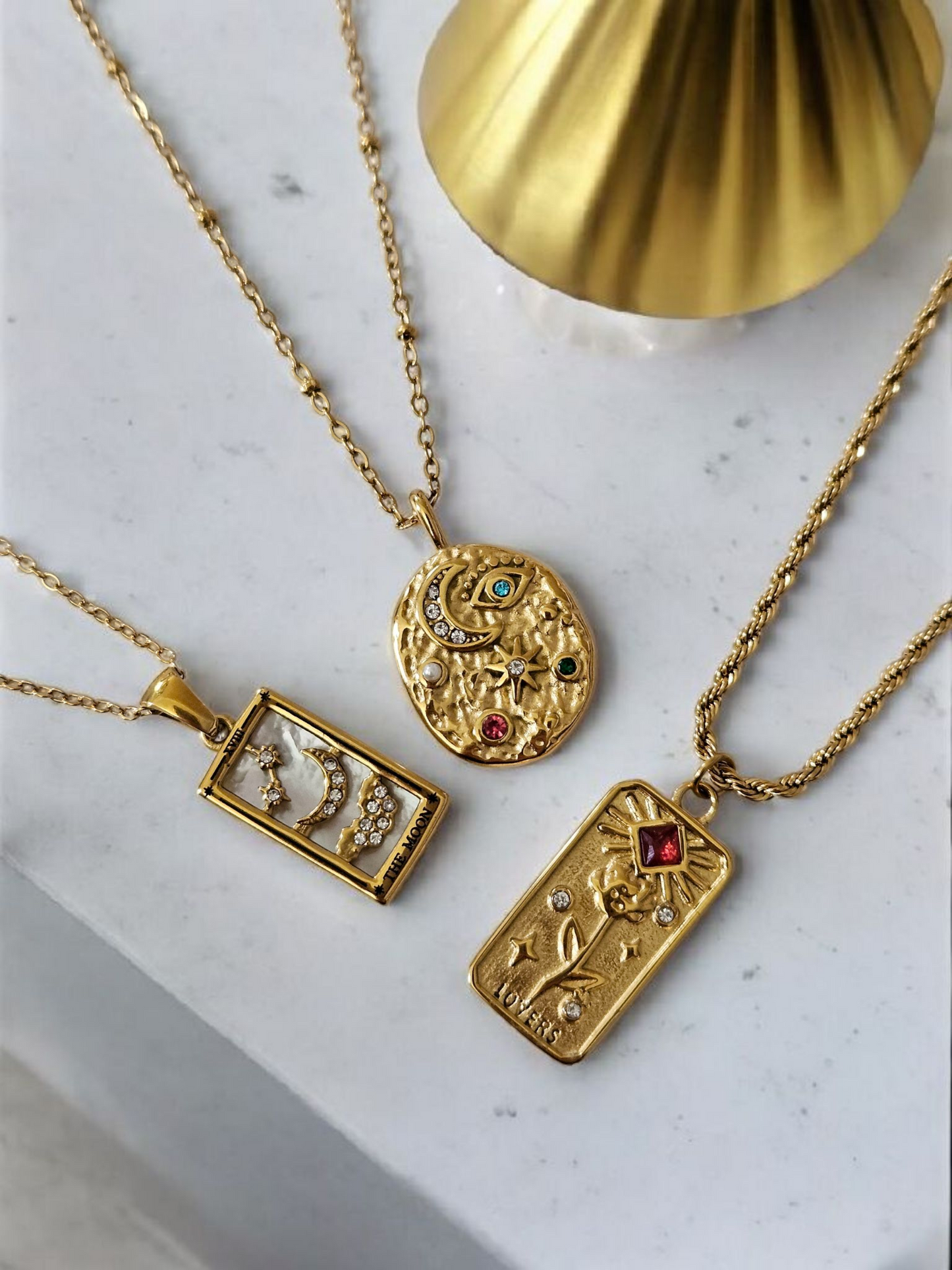 The Moon Tarot Necklace