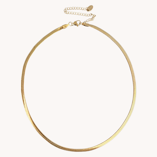 Dahlia Necklace Gold